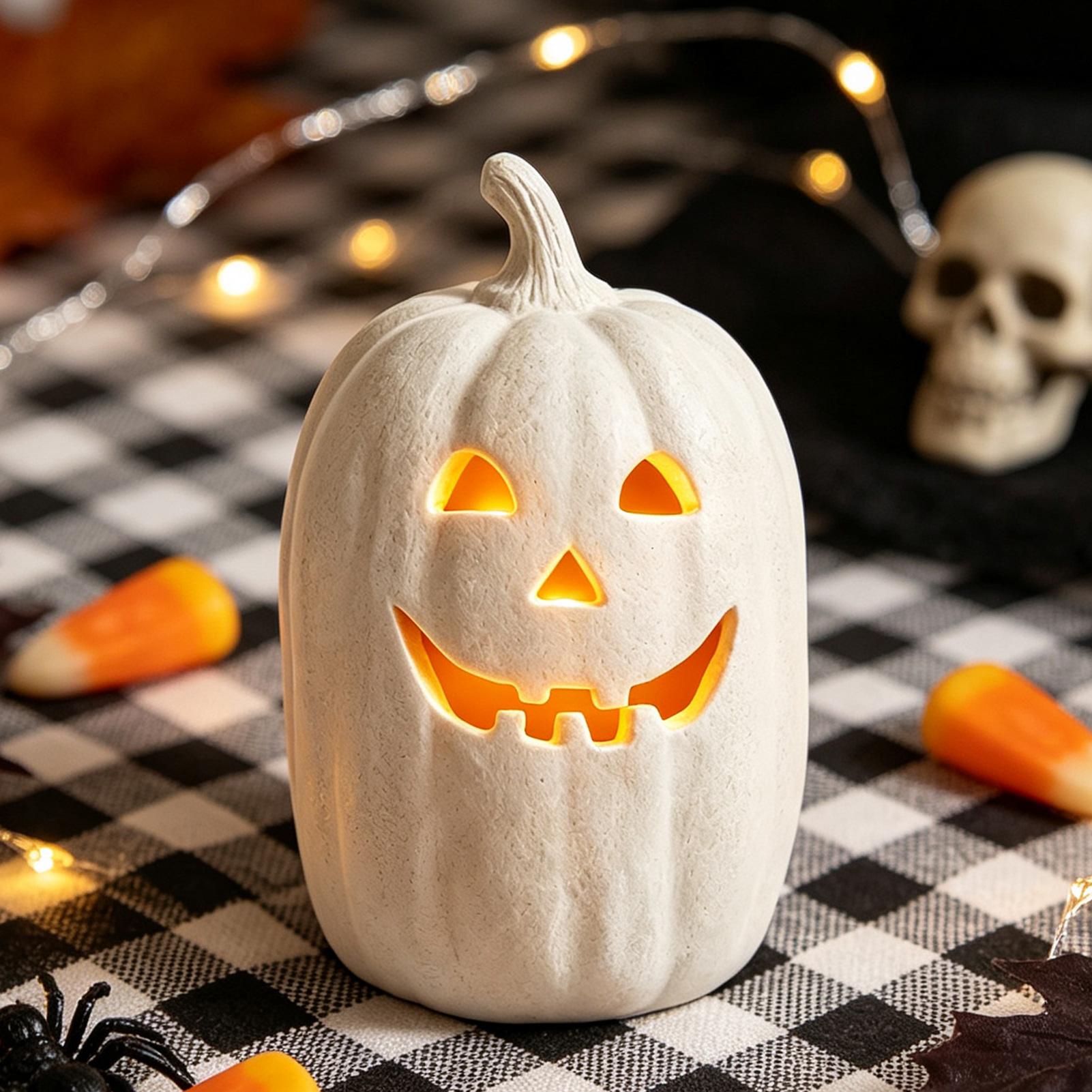 Home Decor Resin - Artesanato de Abóboras de Halloween, Lanterna