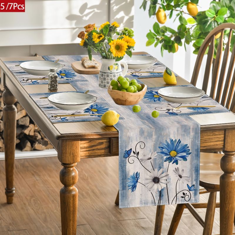 Linen Table Runner - Conjunto de Tapetes de Mesa VIKAMA