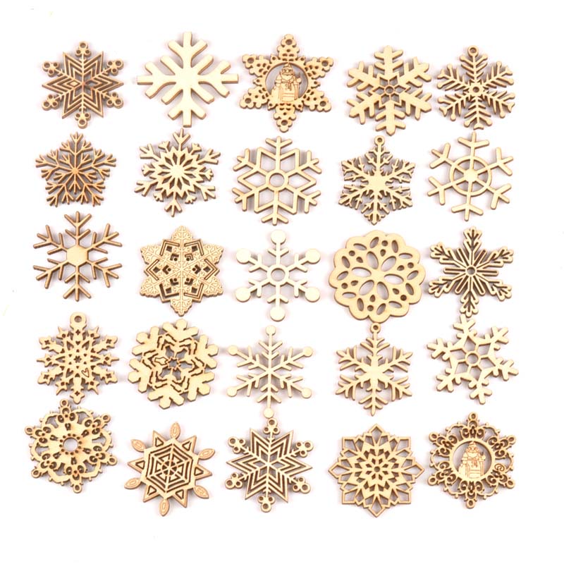 Home Decor Scrap - 10 pçs mix natal floco de