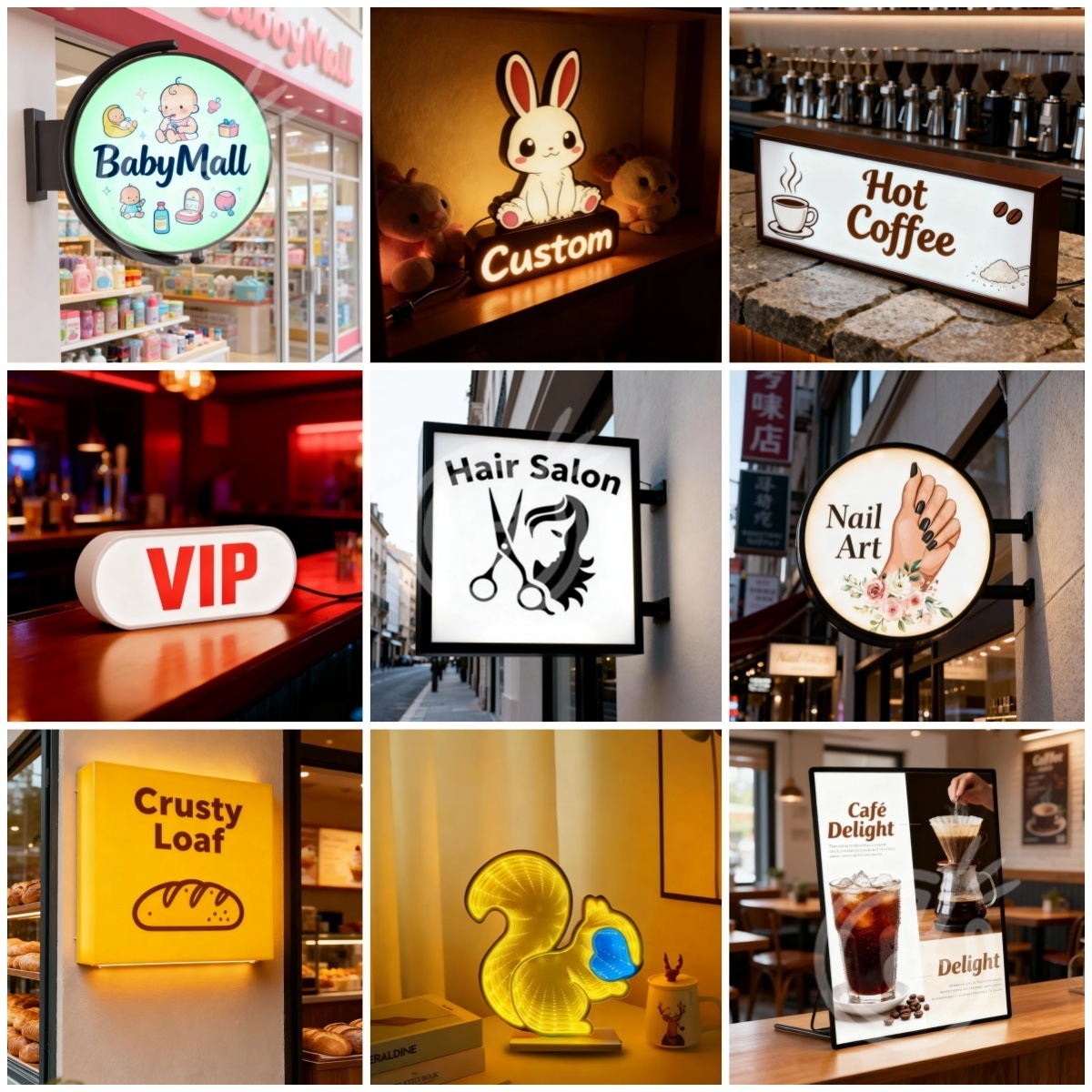 Neon Sign Led Custom - Letreiros de Acrílico Personalizados com Letras
