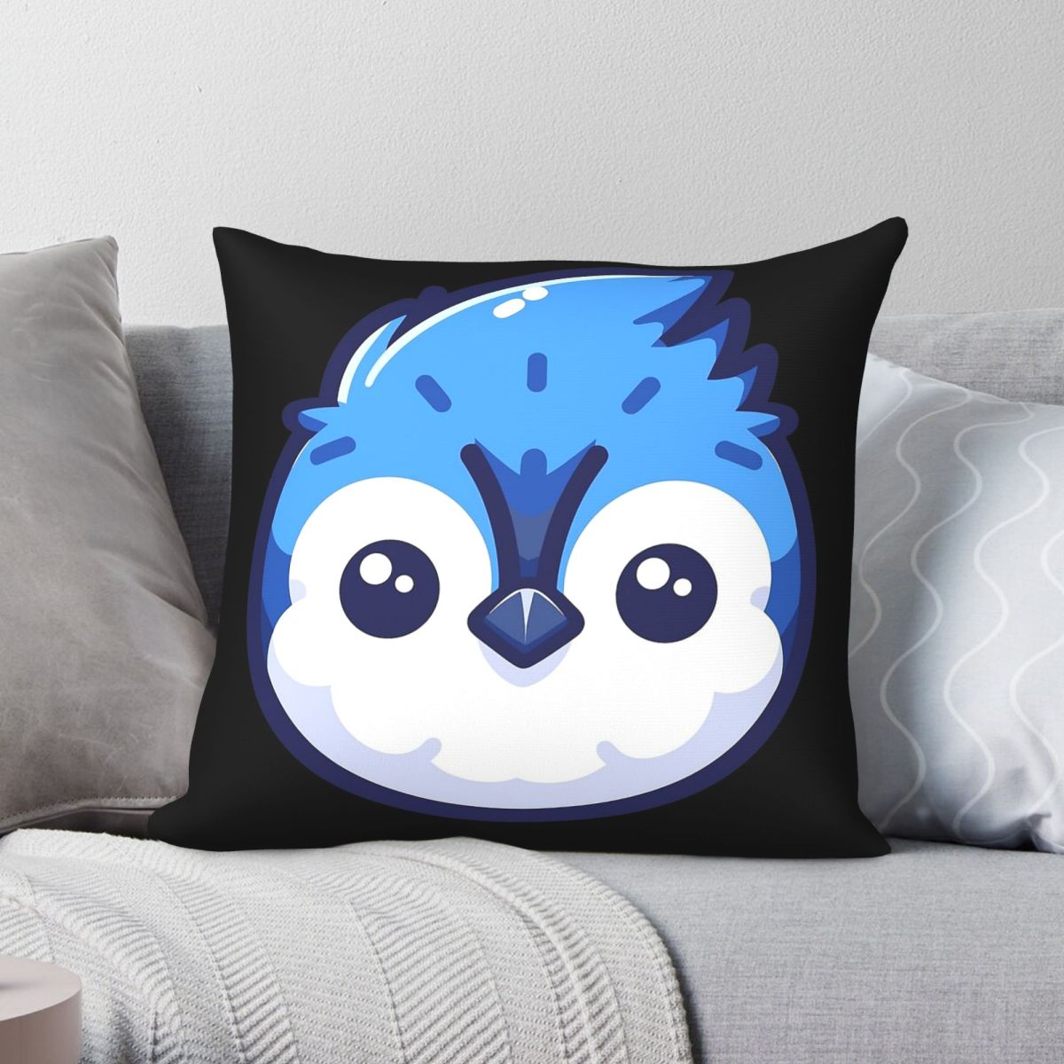Home Decor Vector - Capa de Almofada Quadrada com Rosto