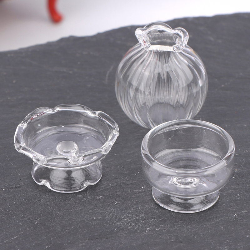 Home Decor Vase - Vaso de vidro em miniatura para