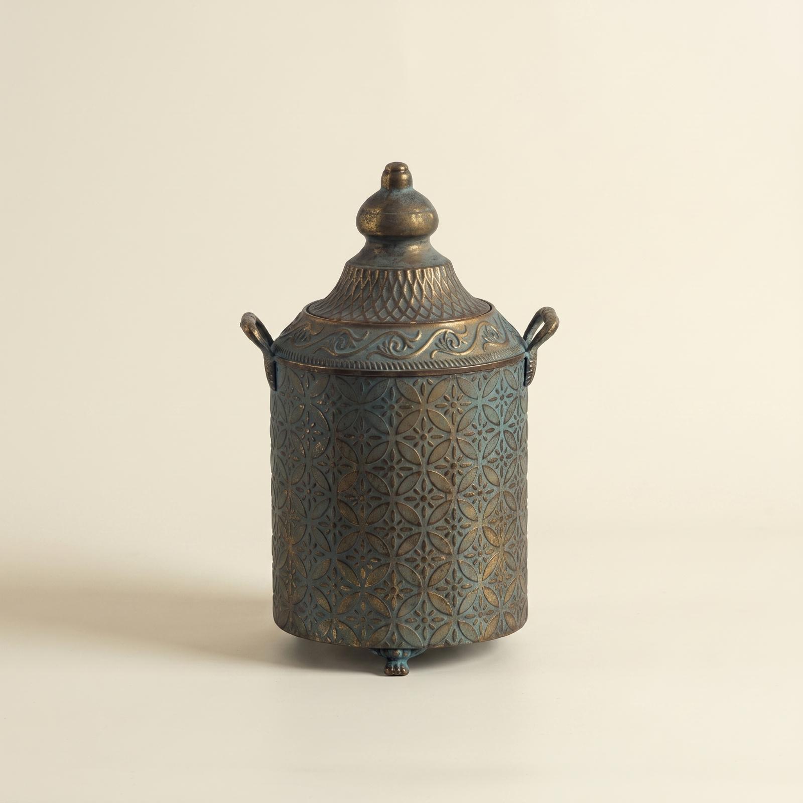 Home Decor Vase - Vaso Decorativo de Metal com Acabamento