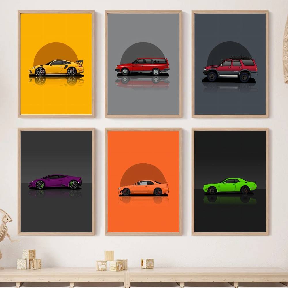 Home Decor Vector - Pôster de Papel de Carro SUV