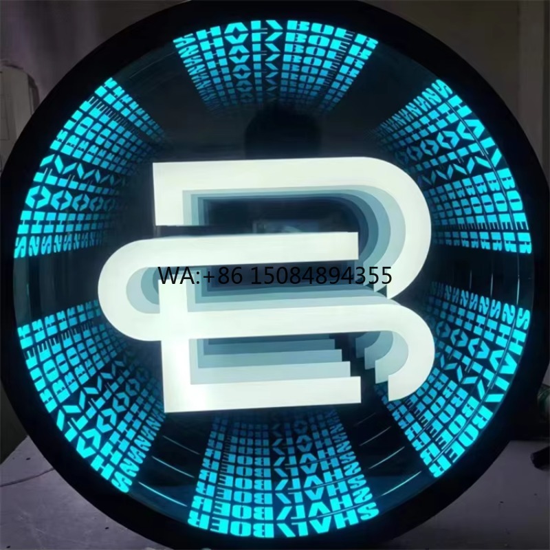 Neon Sign Led Custom - Espelho Mágico Infinito Personalizado com Design