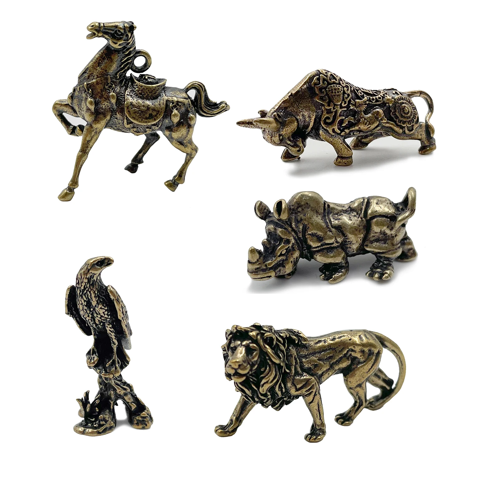 Home Decor Modern Organic - Animais de cobre do vintage águia