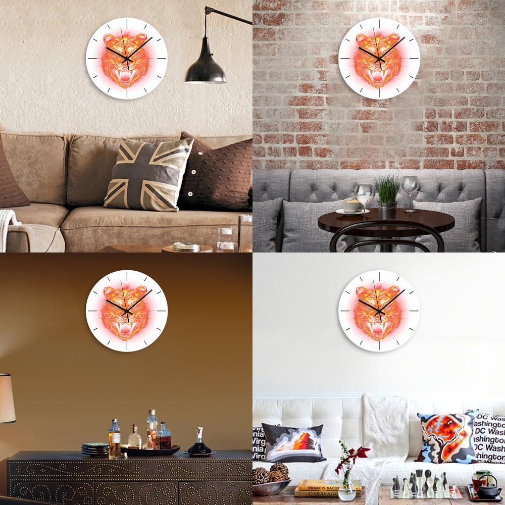 Home Decor On Amazon - Relógio de parede tigre irritado para