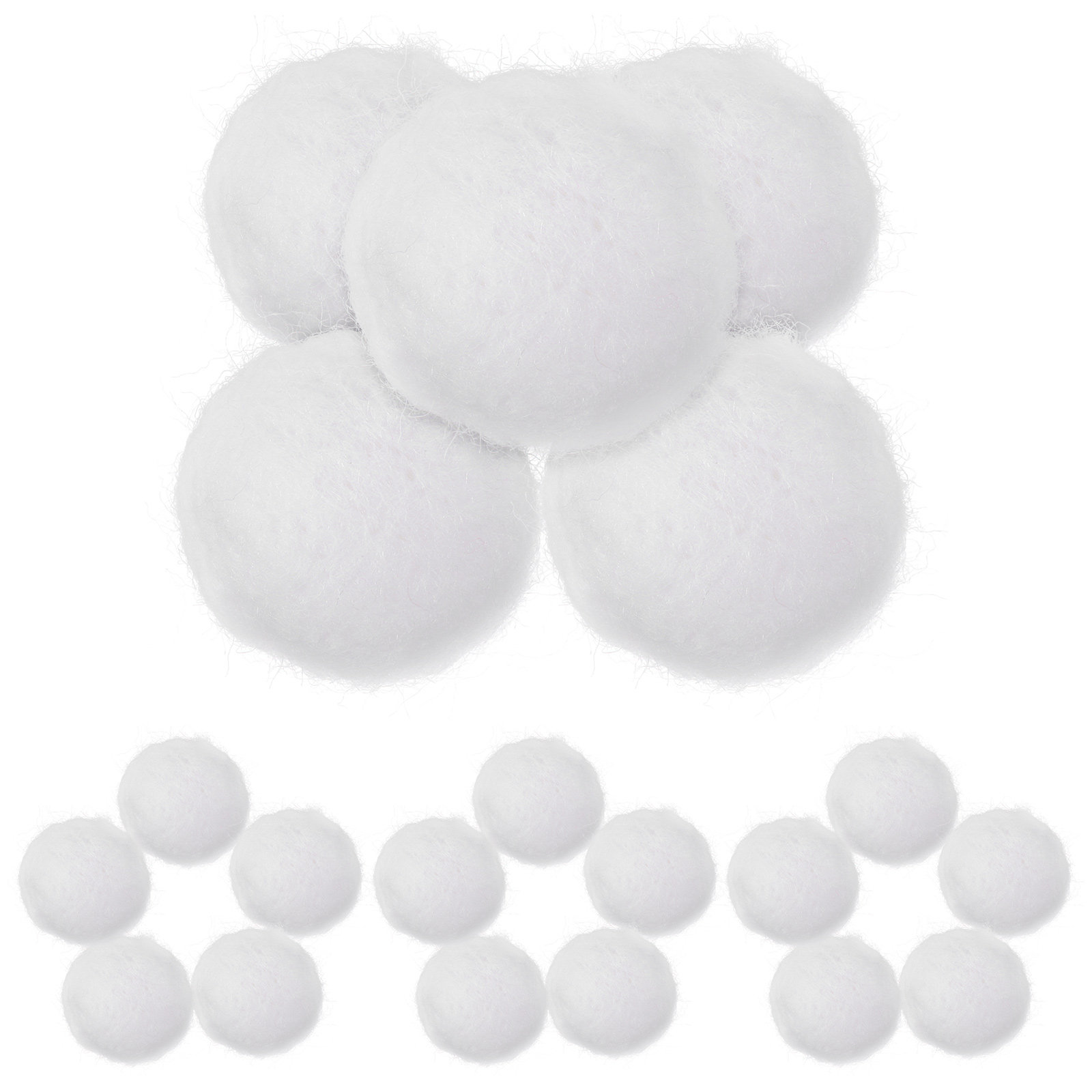 Home Decor Handmade - 20 Peças de Bolas de Feltro