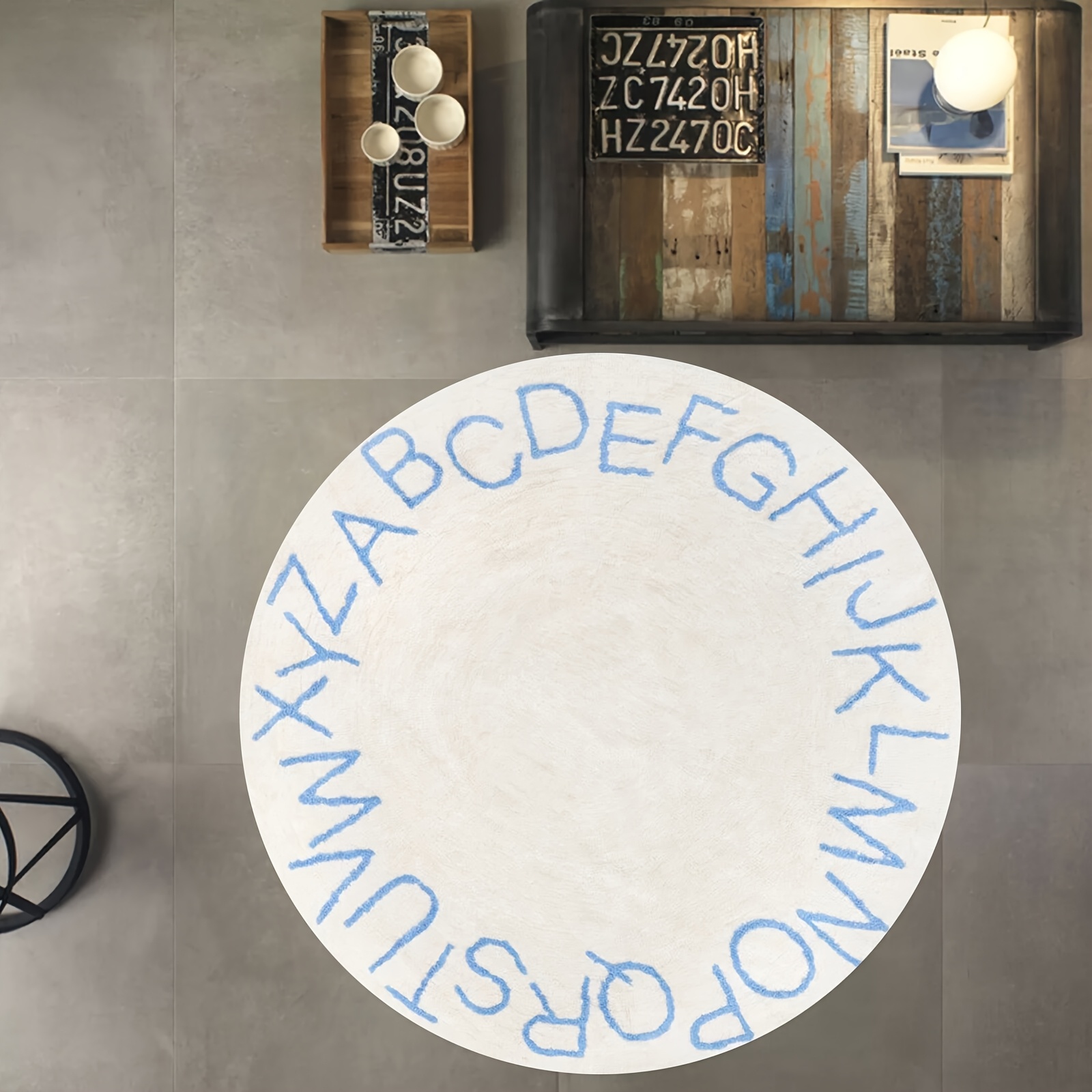 Home Decor Retail Stores - Tapete de Chão com Gráficos Tipográficos