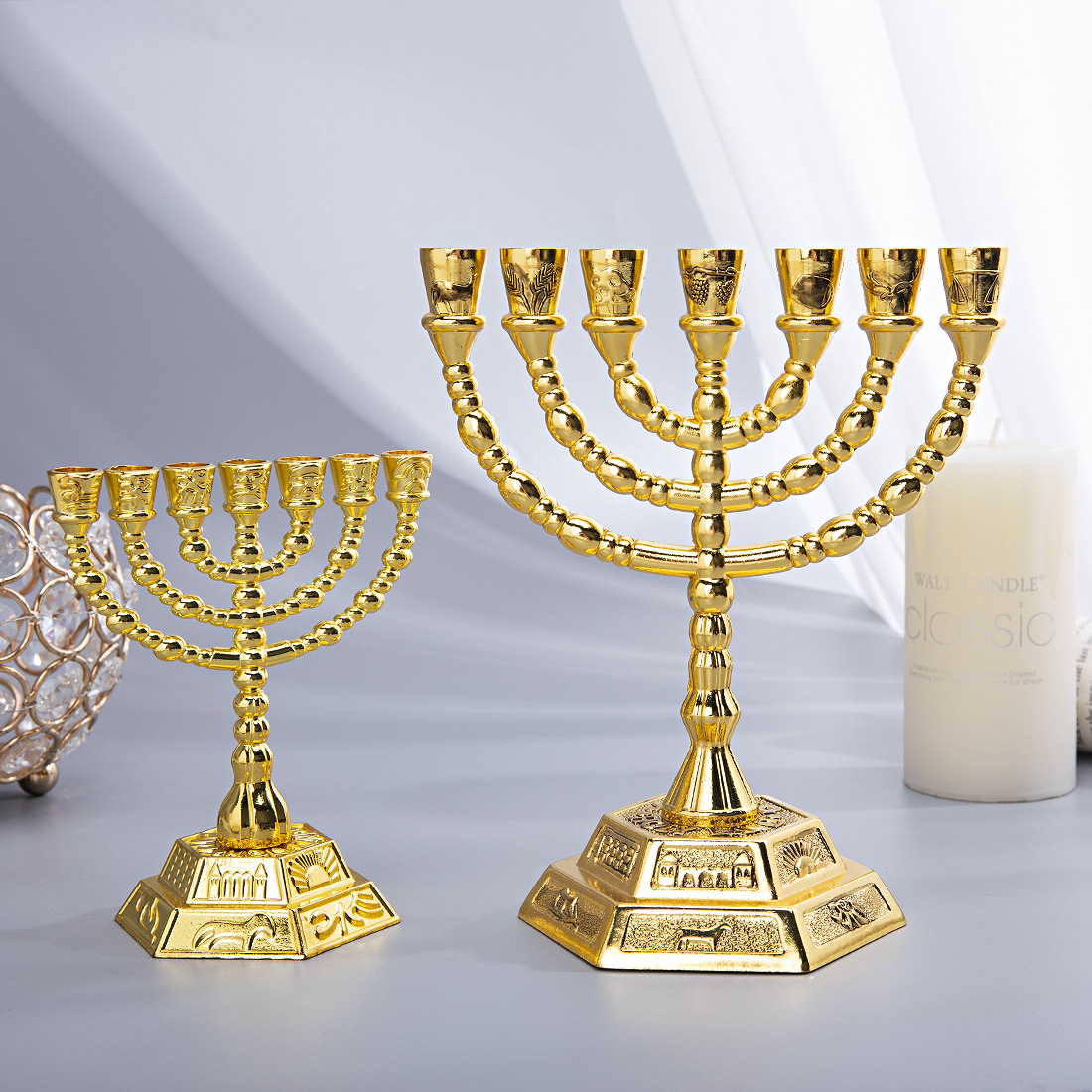 Home Decoration - Menorá de 7 Braços para Decoração