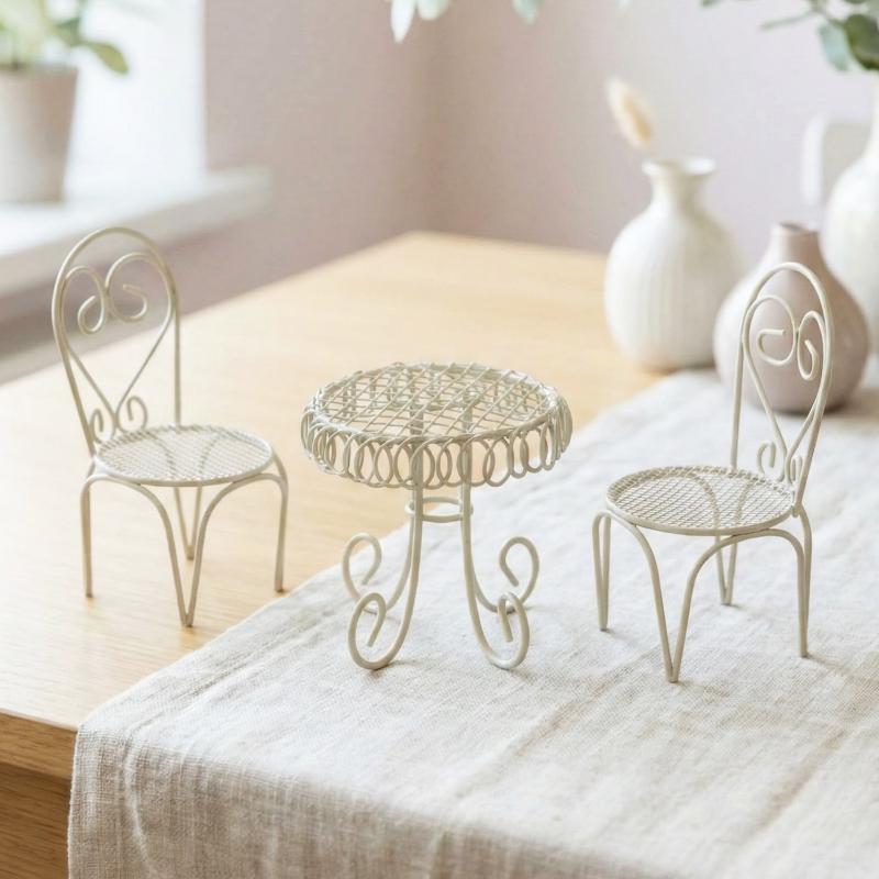 Home Decor Unique Items - 1/3 Peças de Mobiliário de Ferro