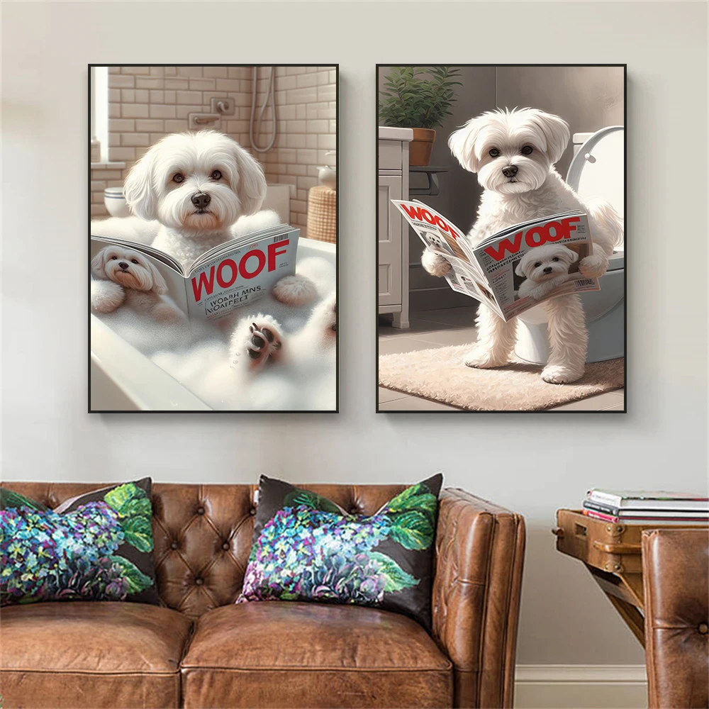 Home Decor Magazine - Arte de parede divertida com cão
