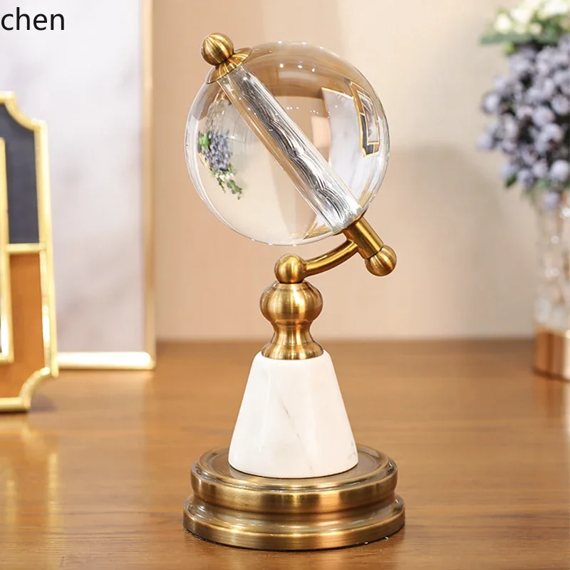 Home Decor Resin - D3L19- Relógio de Mesa de Mármore,