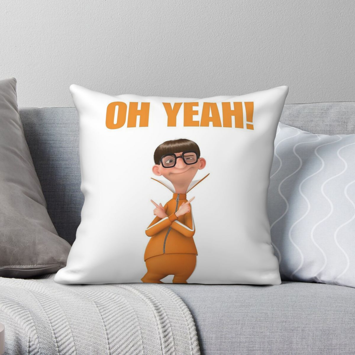 Home Decor Vector - Oh sim fronha quadrada vetorial poliéster