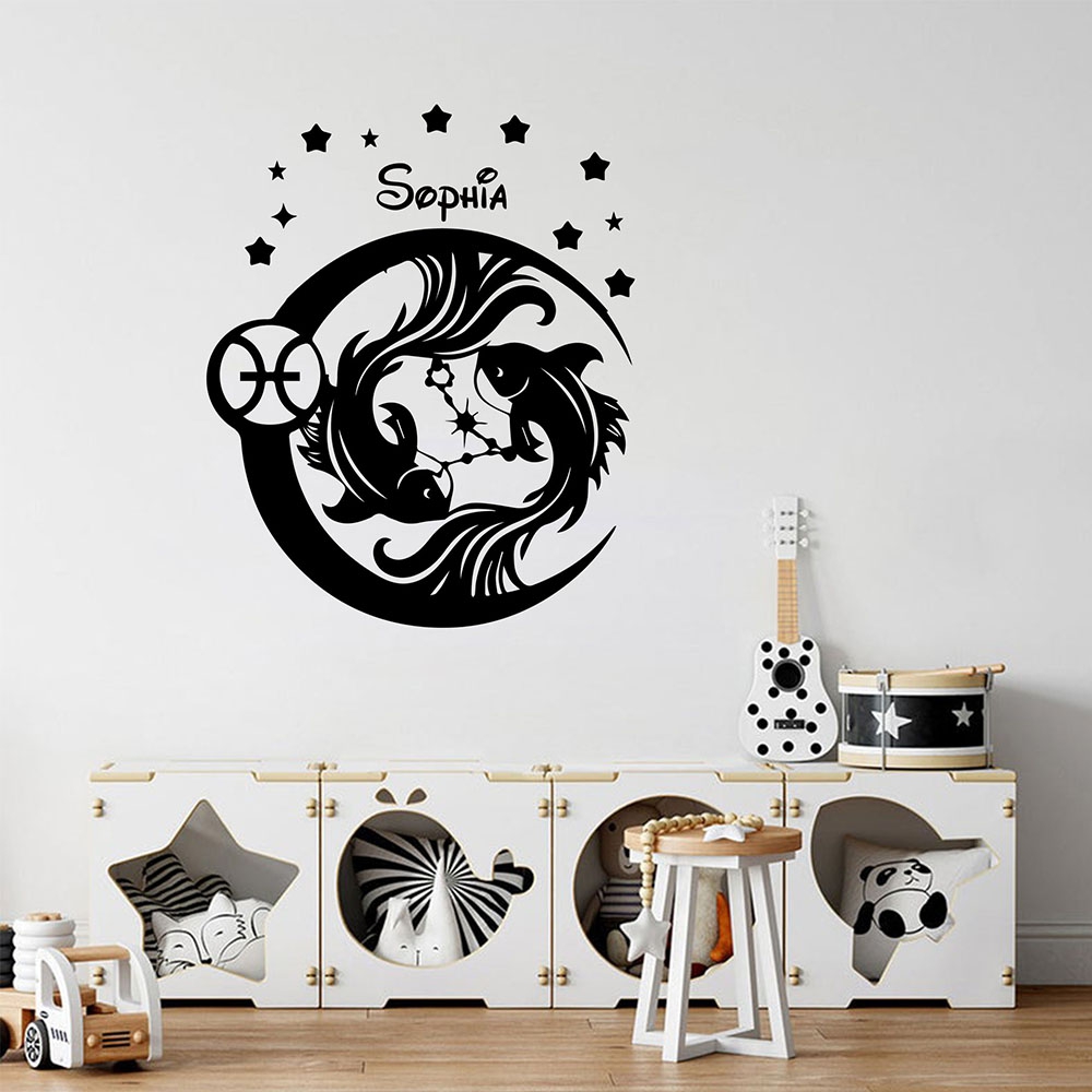 Home Decor Wallpaper - Adesivo de Vinil Personalizado DIY Peixes
