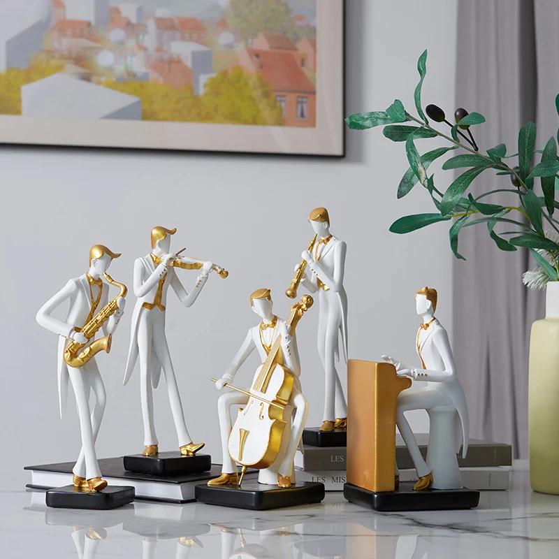 Figuras Miniaturas de Músicos  - Home Decor Modern Organic avaliação e preço