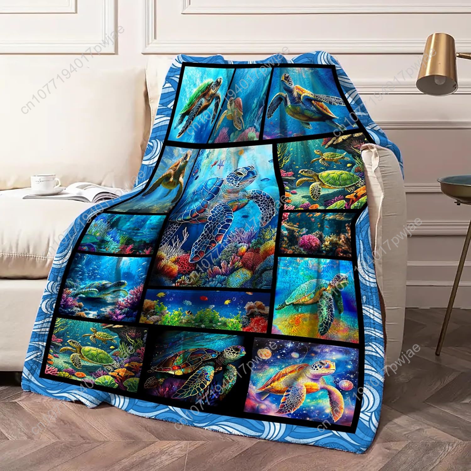 Cobertor de flanela de tartaru - Home Decor Sofa avaliação e preço