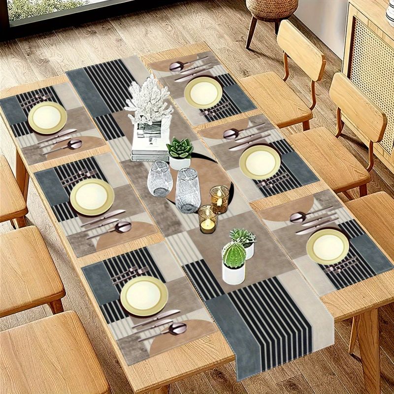 Conjunto de Toalhas de Mesa Ge - Linen Table Runner avaliação e preço