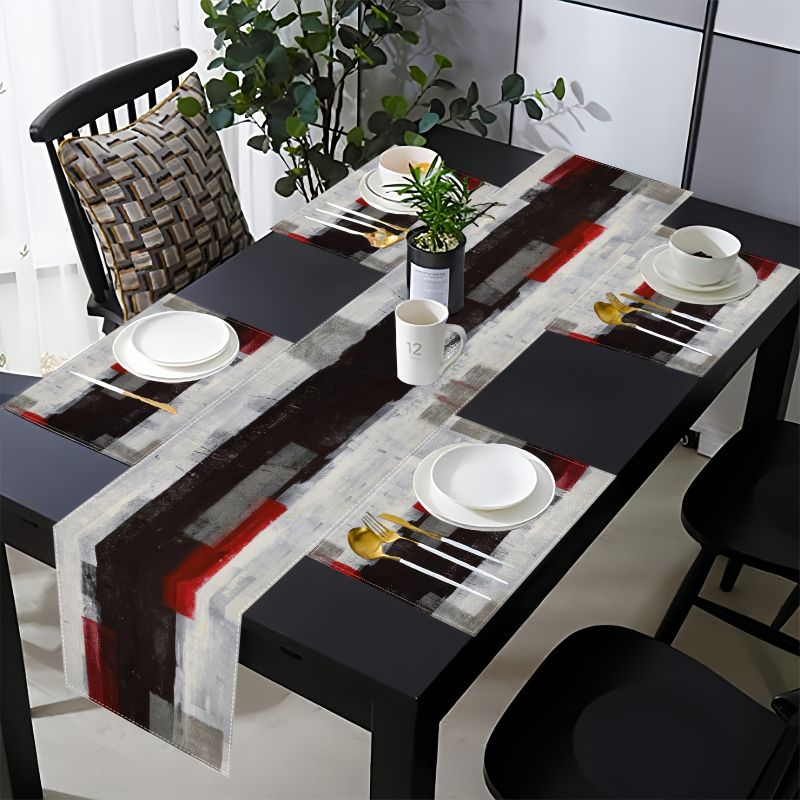 Conjunto de Toalhas de Mesa Ab - Linen Table Runner avaliação e preço