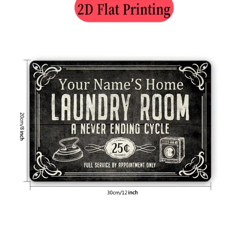 Placa de Lavanderia Personaliz - Home Decor Kitchen avaliação e preço