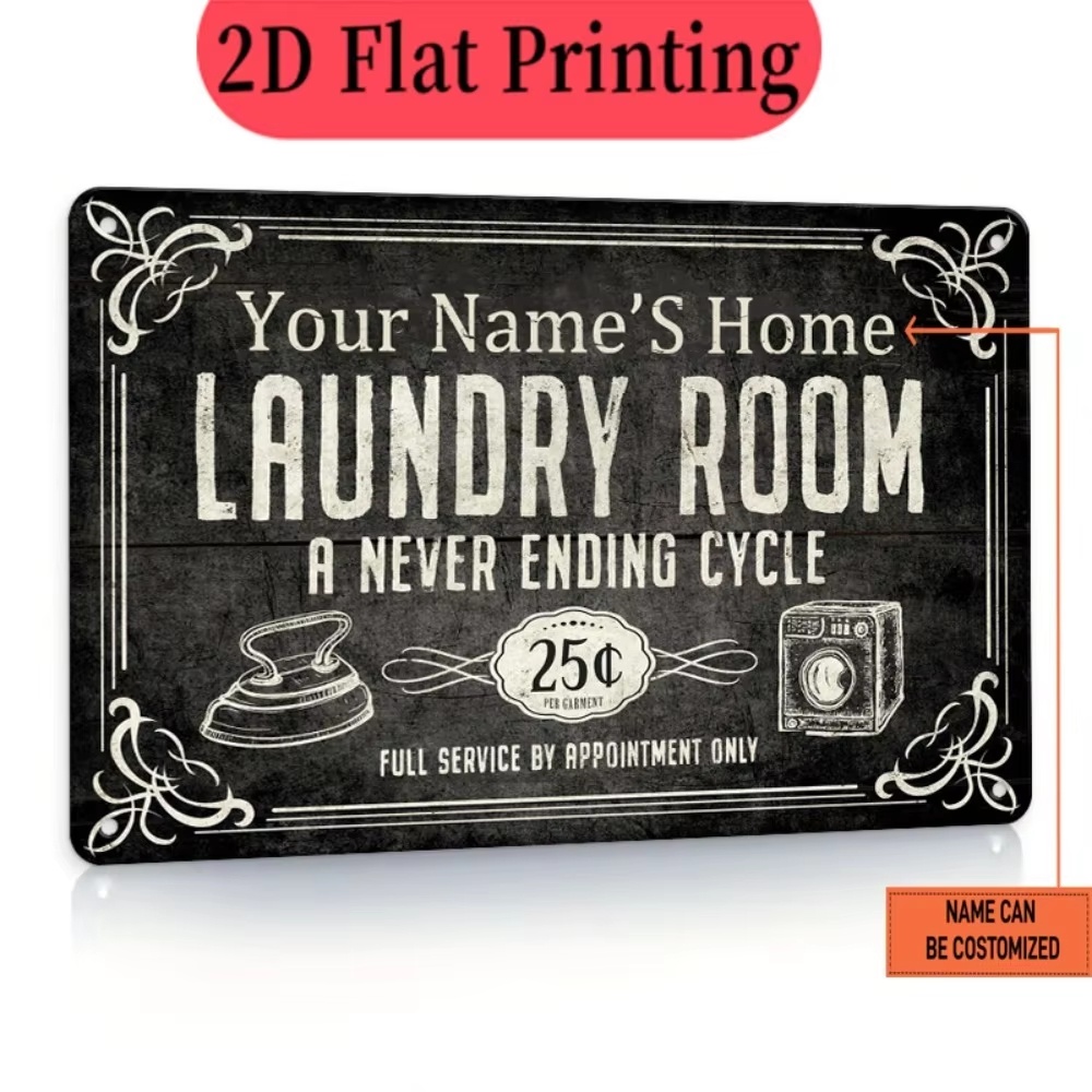 Placa de Lavanderia Personaliz - Home Decor Kitchen avaliação e preço
