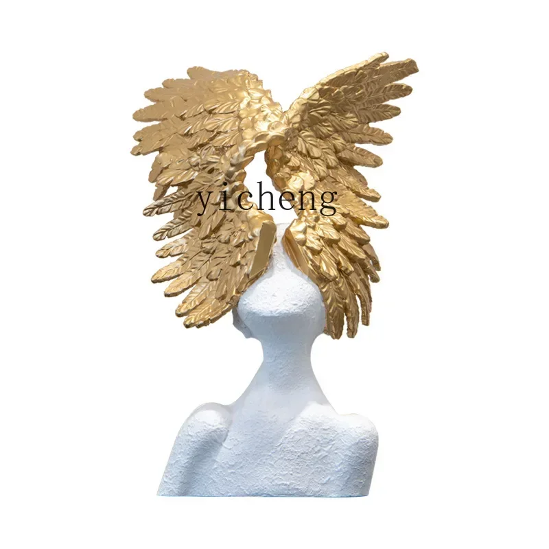 Ornamento de anjo abstrato mod - Home Decor Resin avaliação e preço