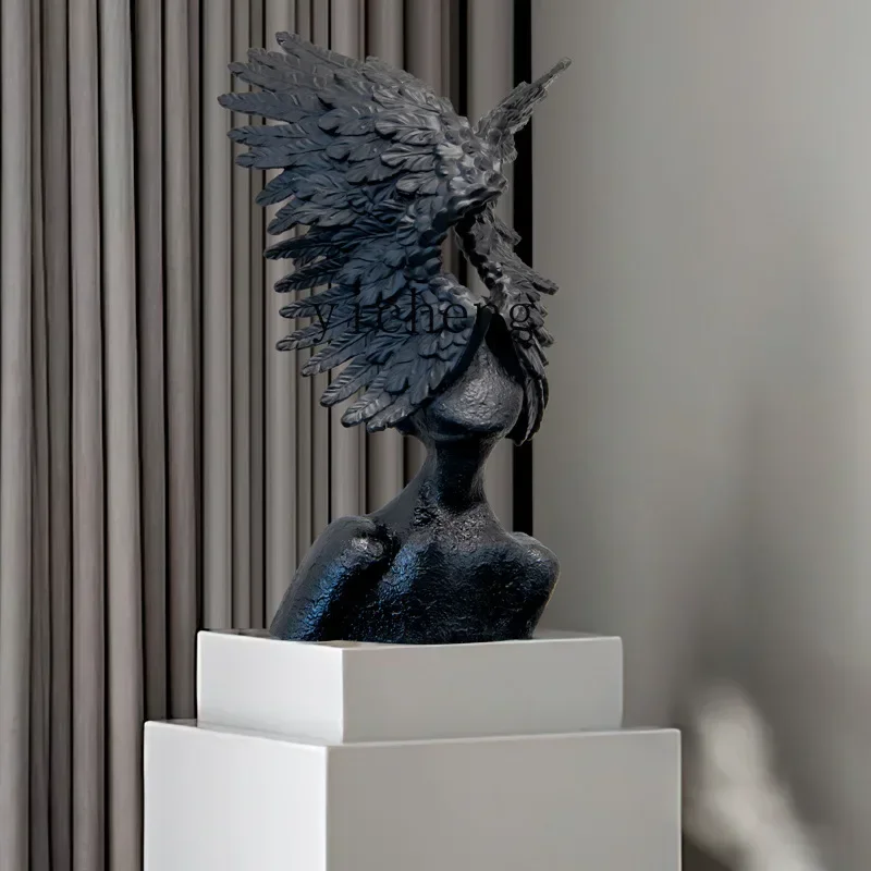 Ornamento de anjo abstrato mod - Home Decor Resin avaliação e preço