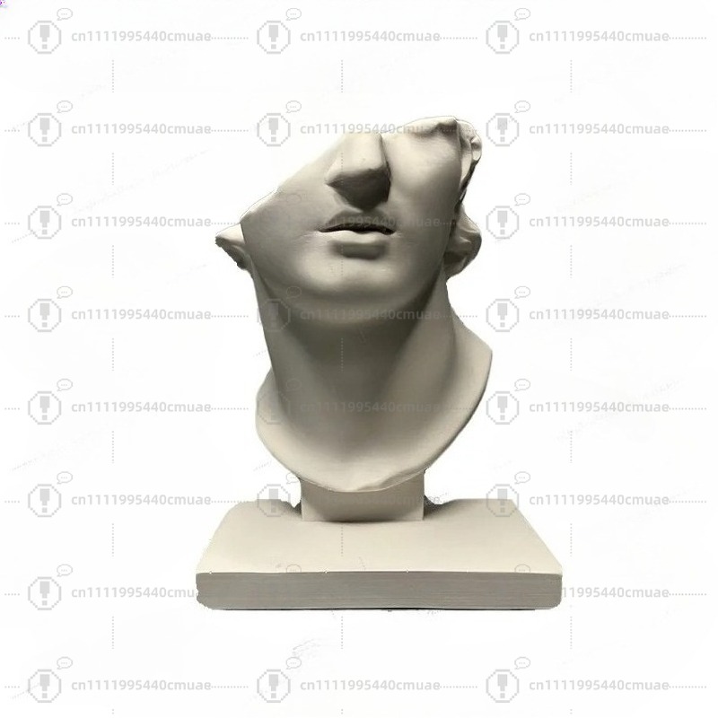 Escultura de gesso romana retr - Home Decor Niche avaliação e preço