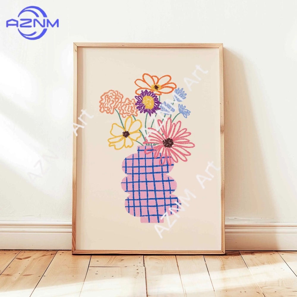1/3 peças Pôster Abstrato de V - Home Decor Vase avaliação e preço