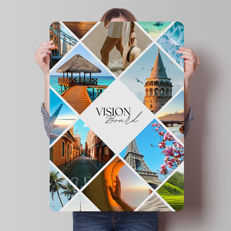 Pôster Impresso de Colagem de  - Home Decor Vision Board avaliação e preço