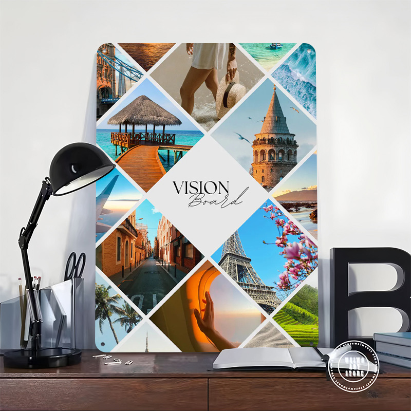 Pôster Impresso de Colagem de  - Home Decor Vision Board avaliação e preço