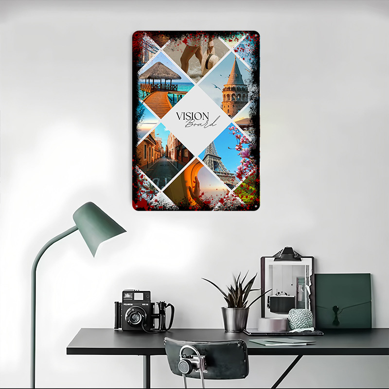 Pôster Impresso de Colagem de  - Home Decor Vision Board avaliação e preço