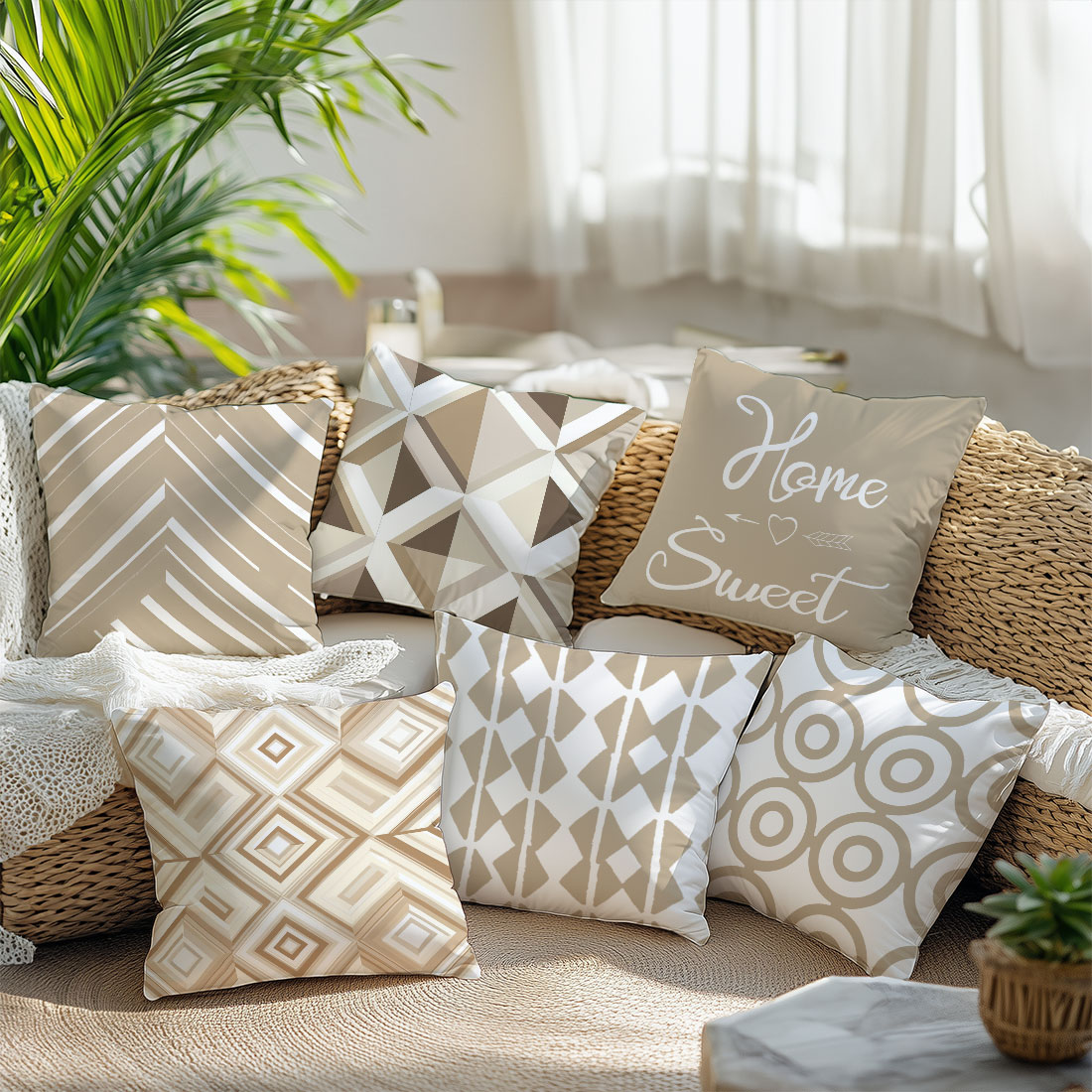 Capa de almofada com ilustraçã - Home Decor Vector avaliação e preço