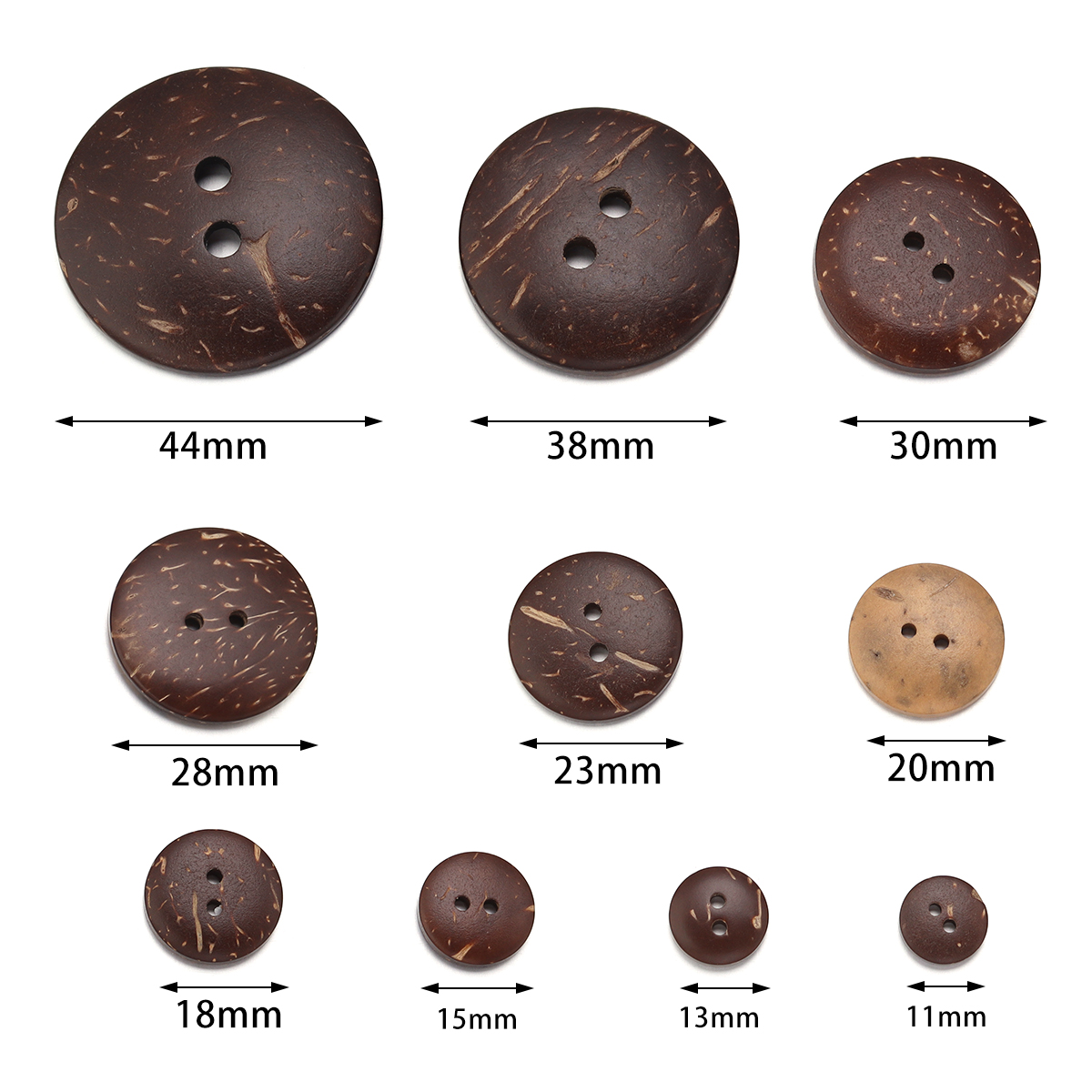 10-100Pcs botão de casca de co - Home Decor Unique Items avaliação e preço