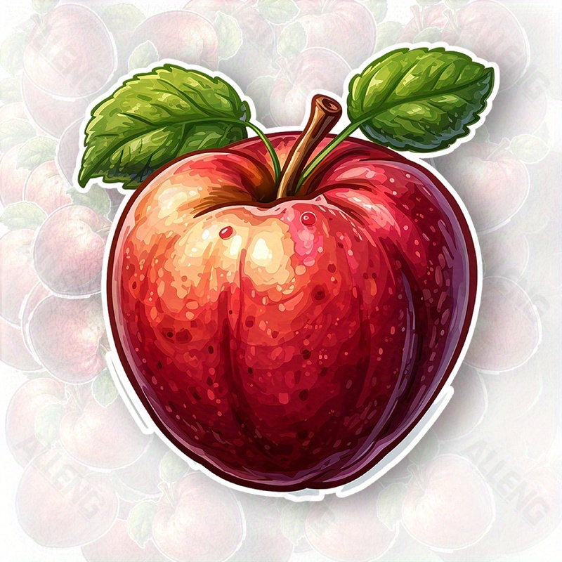 Adesivo de Arte Vetorial Maçã  - Home Decor Vector avaliação e preço