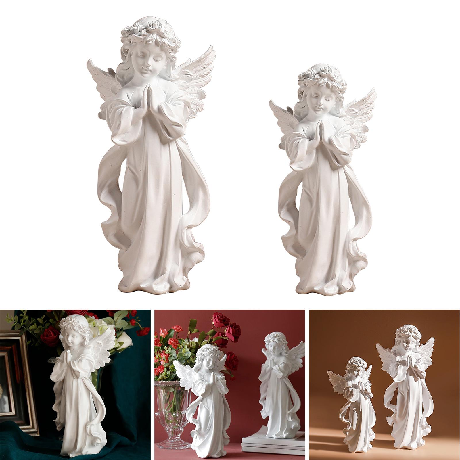 Resina Orando Angel Figurine,  - Home Decor Modern Organic avaliação e preço