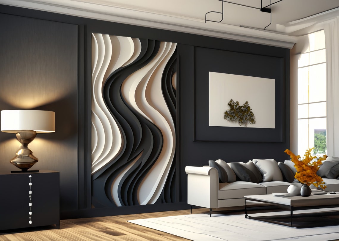 xx-Wave Strip Arte Decorativa  - Home Decor Vision Board avaliação e preço