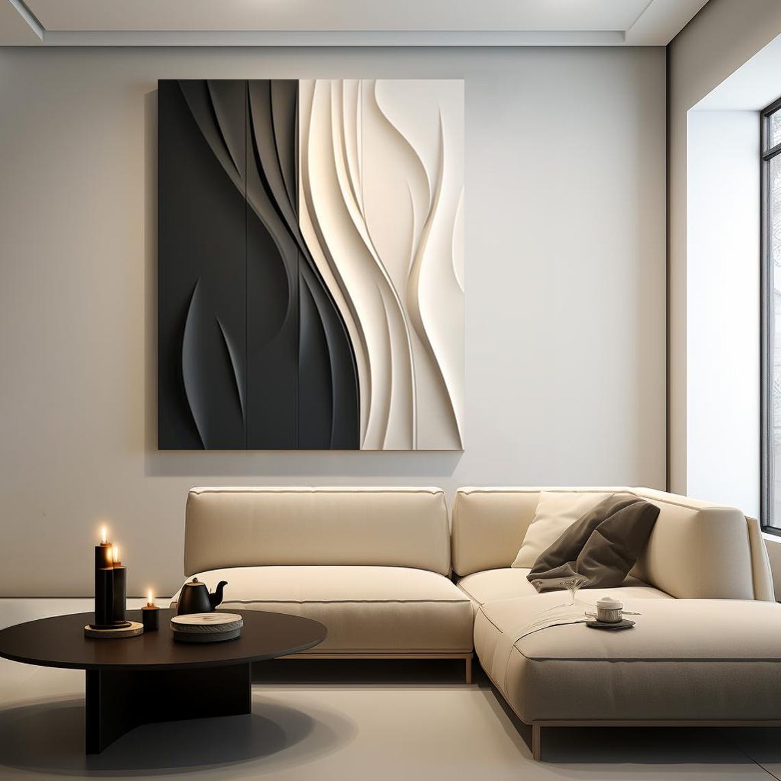 xx-Wave Strip Arte Decorativa  - Home Decor Vision Board avaliação e preço