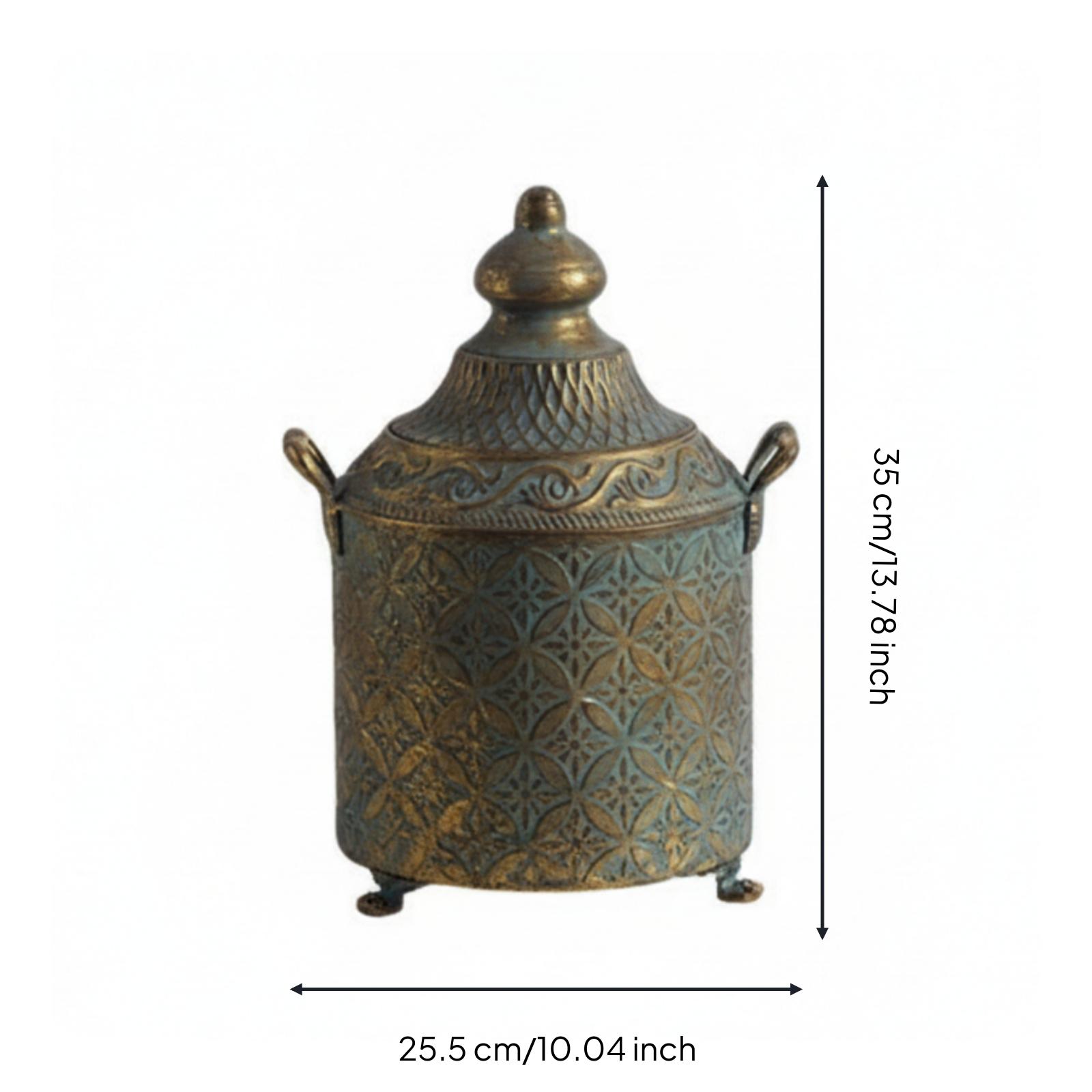 Vaso Decorativo de Metal com A - Home Decor Vase avaliação e preço