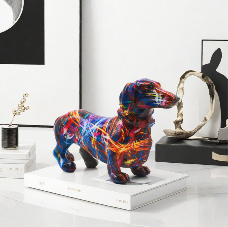 Estátua de Cão em Resina Graff - Home Decor Resin avaliação e preço