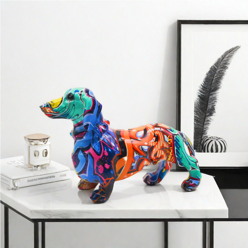 Estátua de Cão em Resina Graff - Home Decor Resin avaliação e preço