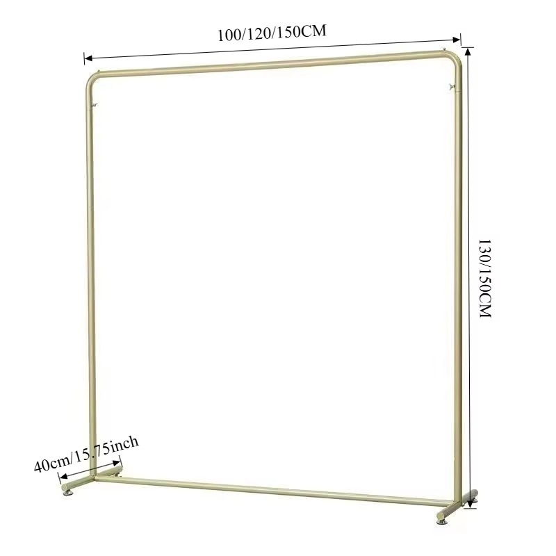 Rack de roupas dourado luxuoso - Home Decor Retail Stores avaliação e preço
