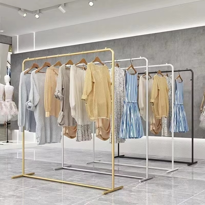 Rack de roupas dourado luxuoso - Home Decor Retail Stores avaliação e preço