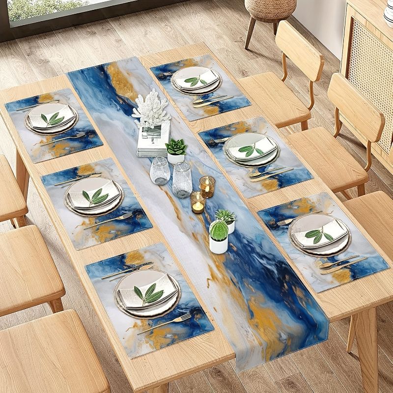 VIKAMA Jogo de Toalhas de Mesa - Linen Table Runner avaliação e preço