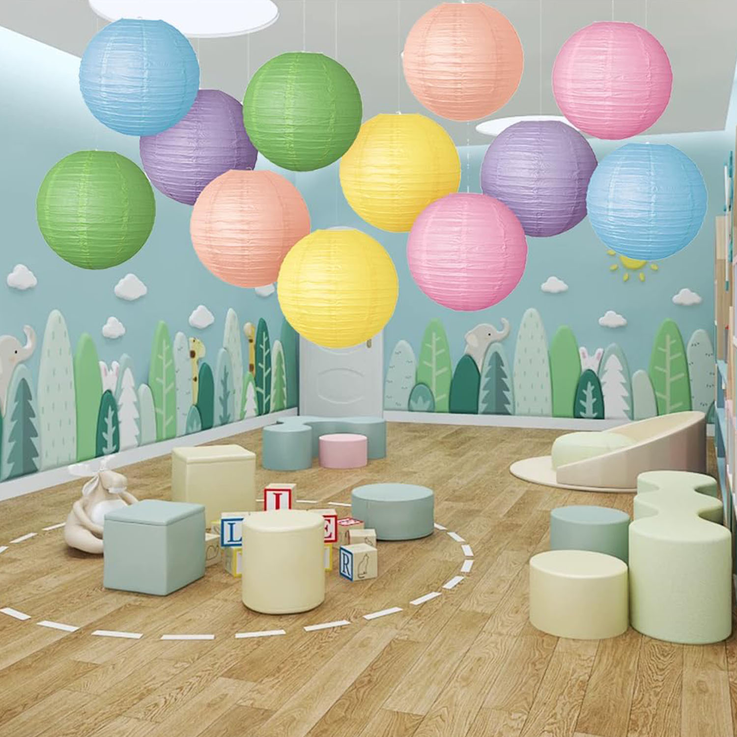 Macaron Rainbow Lanterns, Deco - Home Decor Scrap avaliação e preço