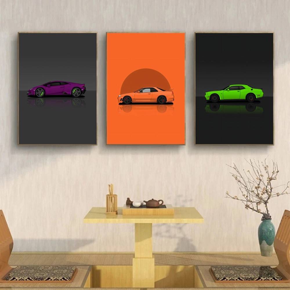 Pôster de Papel de Carro SUV E - Home Decor Vector avaliação e preço