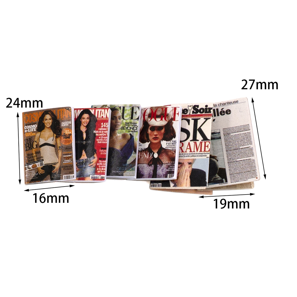 6 pçs 1/12 casa de bonecas em  - Home Decor Magazine avaliação e preço