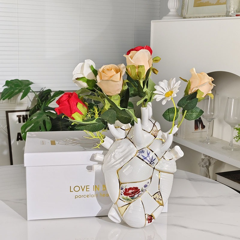 Vaso em forma de coração para  - Home Decor Vase avaliação e preço