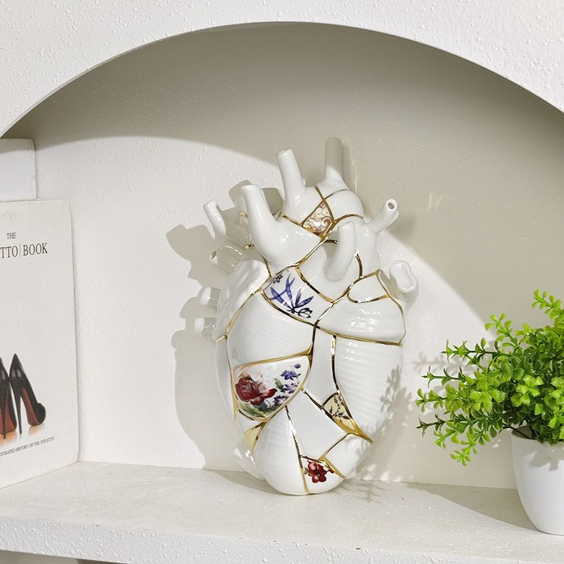 Vaso em forma de coração para  - Home Decor Vase avaliação e preço