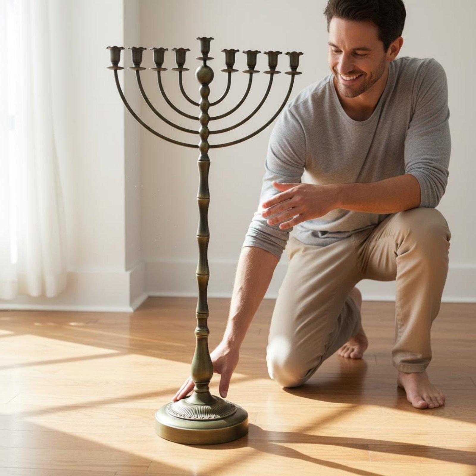 Suporte para Menorá em Bronze  - Home Decoration avaliação e preço